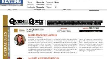 Mención en Renting Automoción